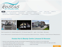 Tablet Screenshot of kostashair.com